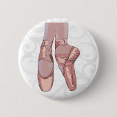 Ballett-Pantoffel-Zehe-Schuhe Button (Vorderseite)