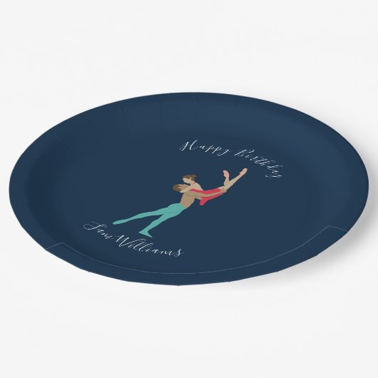 Ballett Pappteller (Schrägansicht)