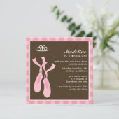 Ballett-Party Einladungen (Stehend Vorderseite)