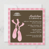 Ballett-Party Einladungen (Vorderseite)