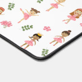 Ballett Pink Ballerinas Tanzmuster Schreibtischunterlage (Ecke)