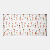 Ballett Pink Ballerinas Tanzmuster Schreibtischunterlage (Vorderseite)