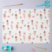 Ballett Pink Ballerinas Tanzmuster Seidenpapier (Basteln)