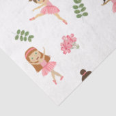 Ballett Pink Ballerinas Tanzmuster Seidenpapier (Ausschnitt)