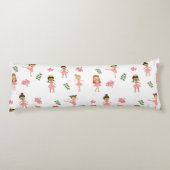 Ballett Pink Ballerinas Tanzmuster Seitenschläferkissen (Rückseite)