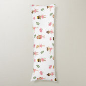 Ballett Pink Ballerinas Tanzmuster Seitenschläferkissen (Vorderseite Vertikal)