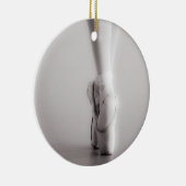 Ballett Pointe beschuht Sepia-Tanzen-Pantoffel Keramik Ornament (Rechts)