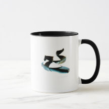 Ballett Pointe beschuht Tasse (Schwarzes u. Weiß)