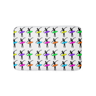 Ballett Pointe Dancer Erwägung Tanz Neon Ballerina Badematte