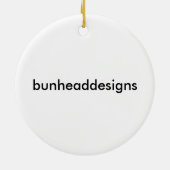 Ballett Pointe Schuh-Grafik Keramik Ornament (Hinten)