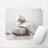 Ballett Pointe Schuhe auf Dance Floor-Schablone Mousepad (Mit Mouse)