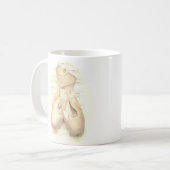 Ballett Pointe Schuhe gemalt Kaffeetasse (Vorderseite Links)