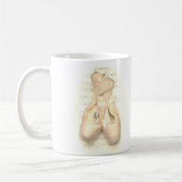 Ballett Pointe Schuhe gemalt Kaffeetasse