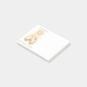 Ballett Pointe Schuhe malten personalisiert Post-it Klebezettel (angewinkelt)