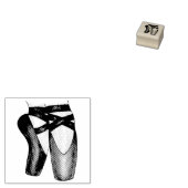 Ballett Pointe Toe Shoes Ballerina Tanz Briefmarke Gummistempel (Stempel)