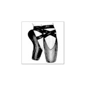 Ballett Pointe Toe Shoes Ballerina Tanz Briefmarke Gummistempel (Prägung)