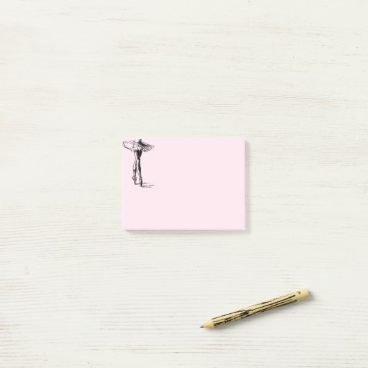 Ballett Post-it Klebezettel (Auf Schreibtisch)