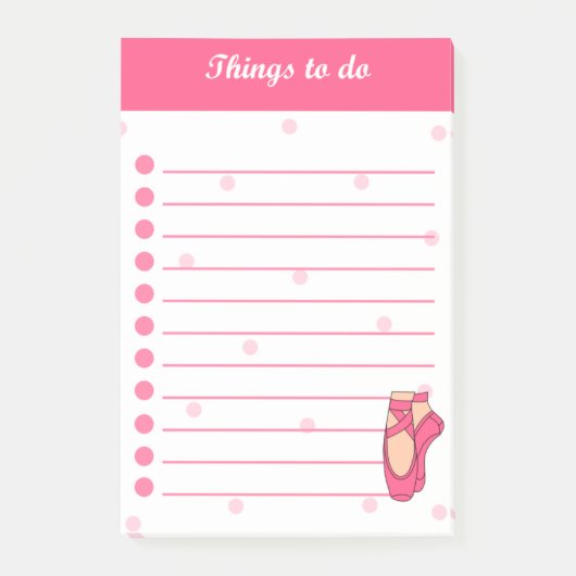 Ballett Post-it Klebezettel (Vorderseite)