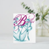 Ballett Postkarte (Stehend Vorderseite)