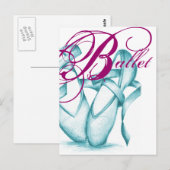 Ballett Postkarte (Vorne/Hinten)