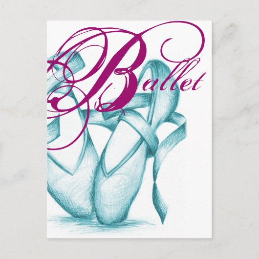 Ballett Postkarte (Vorderseite)