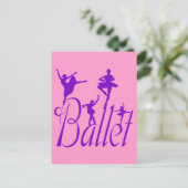 Ballett Postkarte (Stehend Vorderseite)