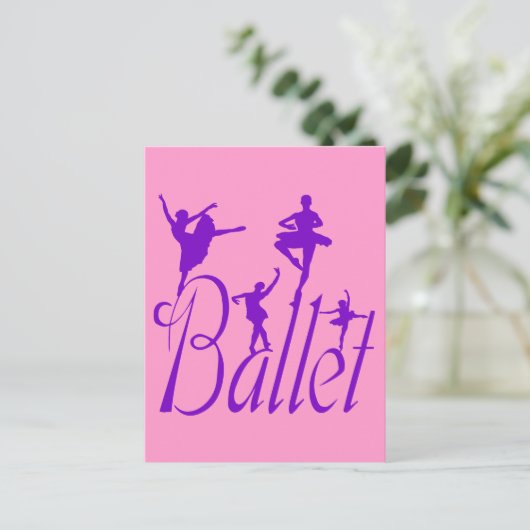 Ballett Postkarte (Stehend Vorderseite)