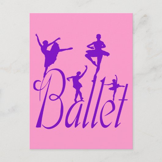 Ballett Postkarte (Vorderseite)