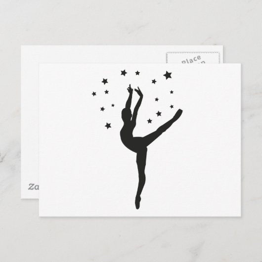 Ballett Postkarte (Vorne/Hinten)