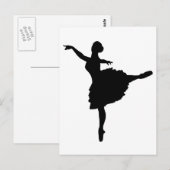 Ballett Postkarte (Vorne/Hinten)