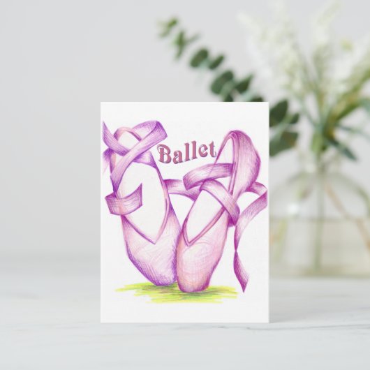 Ballett Postkarte (Stehend Vorderseite)