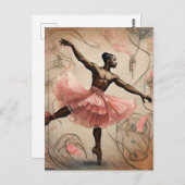 Ballett Postkarte (Vorne/Hinten)