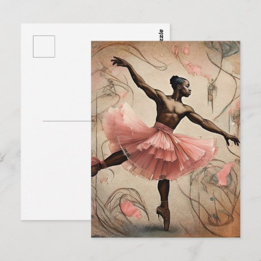 Ballett Postkarte (Vorne/Hinten)