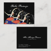 Ballett Printemps Ballerina-Entwurfs-Geschäft Visitenkarte (Vorne/Hinten)