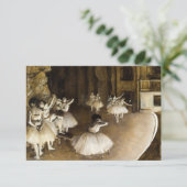 Ballett-Probe auf Bühne von Edgar Degas Dankeskarte (Stehend Vorderseite)