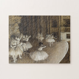 Ballett-Probe auf Bühne von Edgar Degas Puzzle
