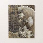 Ballett-Probe auf Bühne von Edgar Degas Puzzle (Vertikal)