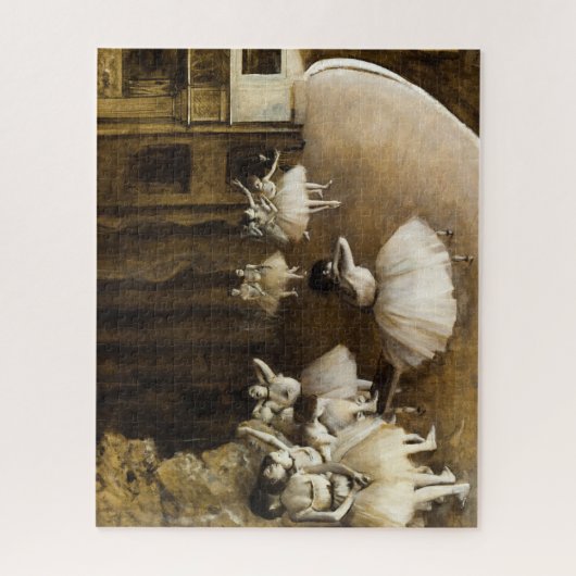 Ballett-Probe auf Bühne von Edgar Degas Puzzle (Vertikal)