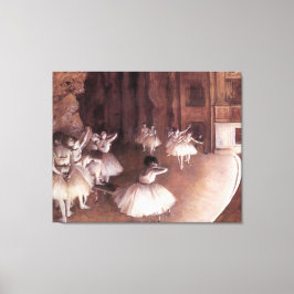 Ballett-Probe auf der Bühne von Edgar Degas Leinwanddruck