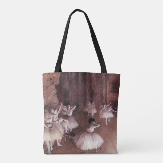 Ballett-Probe auf der Bühne von Edgar Degas Tasche (Rückseite)