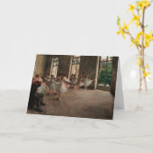 Ballett-Probe - Edgar Degas - 1873 Karte (Gelbe Blume)
