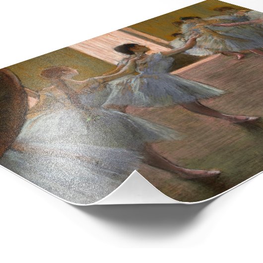 Ballett-Probe von Edgar Degas Fotodruck (Ecke)