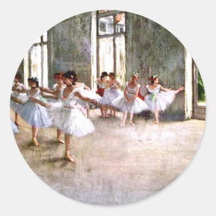 Ballett-Proben-Aufkleber Runder Aufkleber
