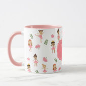 Ballett Rosa Ballerinas Tanzpattern Girl Tasse (Links)