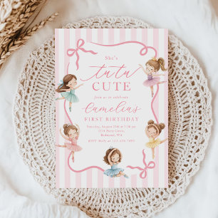 Ballett Rosa Mädchen Schleife Tutu Ballerina 1. Ge Einladung