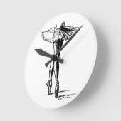 Ballett Runde Wanduhr (Winkel)