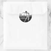 ballett runder aufkleber (Tasche)