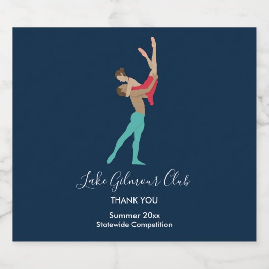 Ballett Schaumweinetikett (Einzelnes Label)