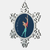 Ballett Schneeflocken Zinn-Ornament (Rechts)