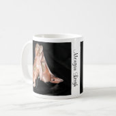 Ballett-Schuh-Muster Kaffeetasse (Vorderseite Links)